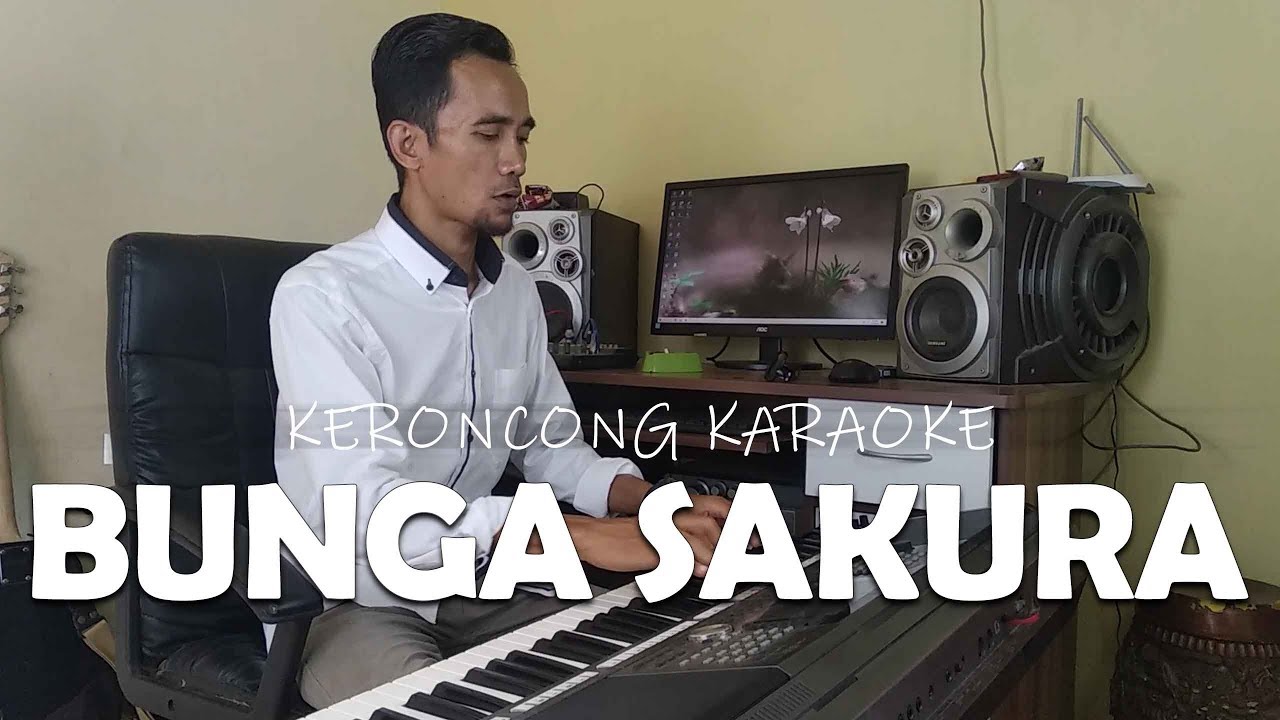 Keroncong Langgam Bunga Sakura Karaoke Version Nada Wanita