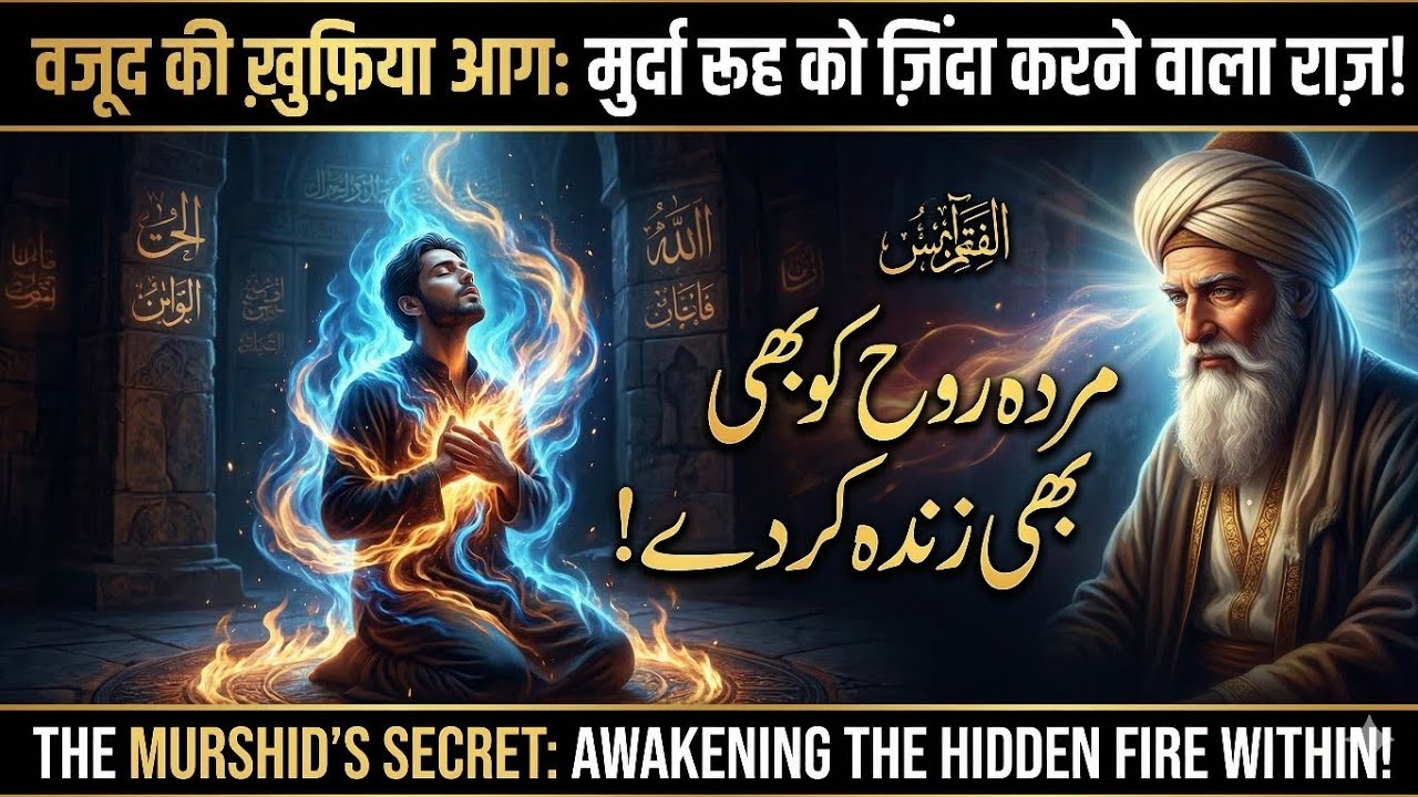 Wajood Ki Khufiya Aag: Murshid Ka Woh Raaz Jo Murda Rooh Ko Bhi Zinda Kar De! | Sufi Taleem 