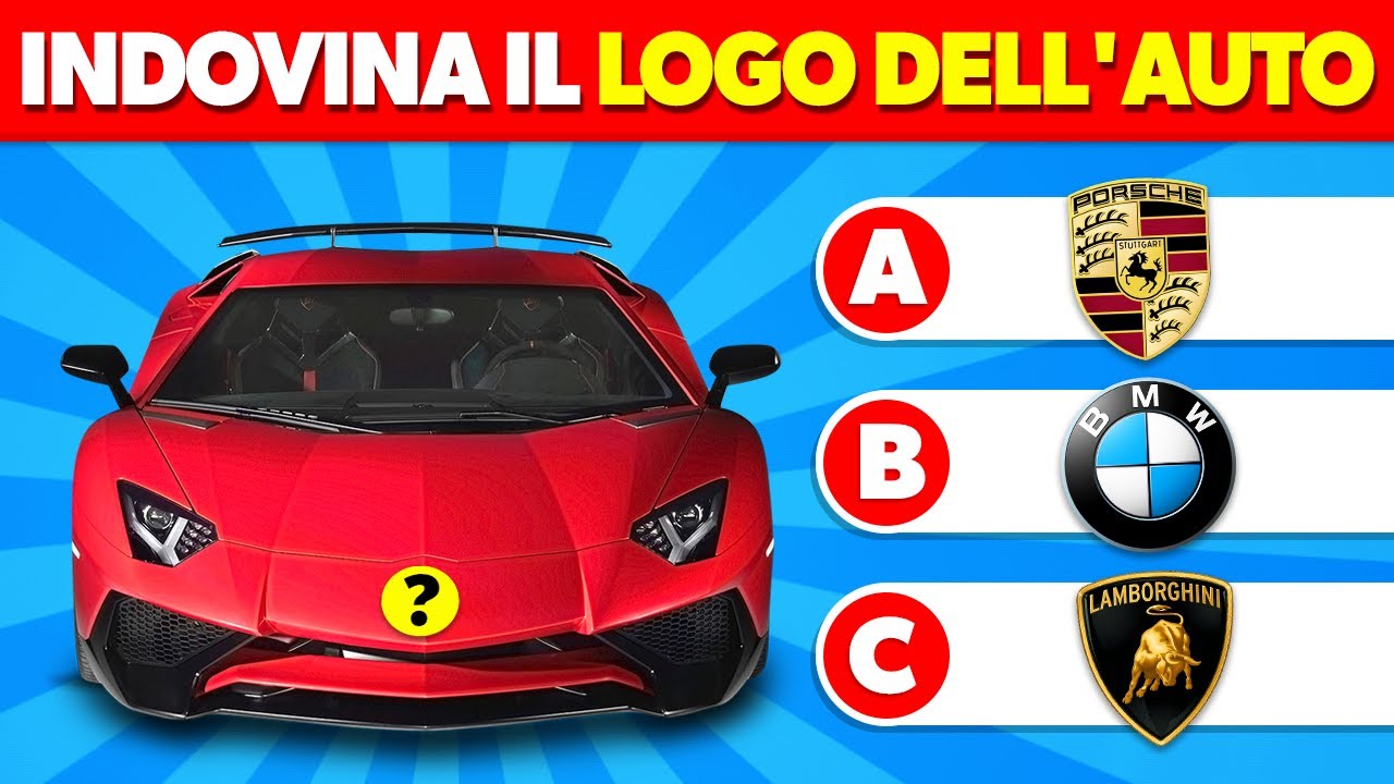 Indovina il marchio Dell'auto 🚘🏁✅ Quiz sui Loghi delle Auto Famose