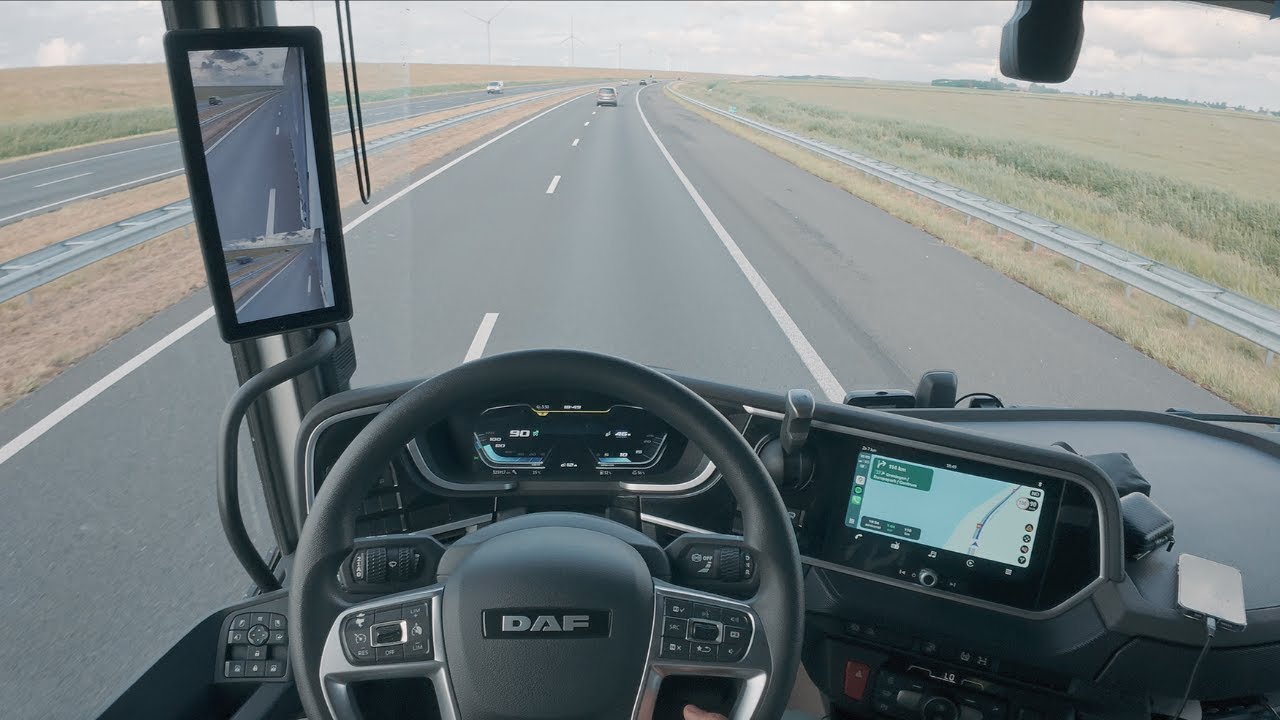 4K POV Driving DAF XG with Digital Mirrors | Trucking in the Netherlands