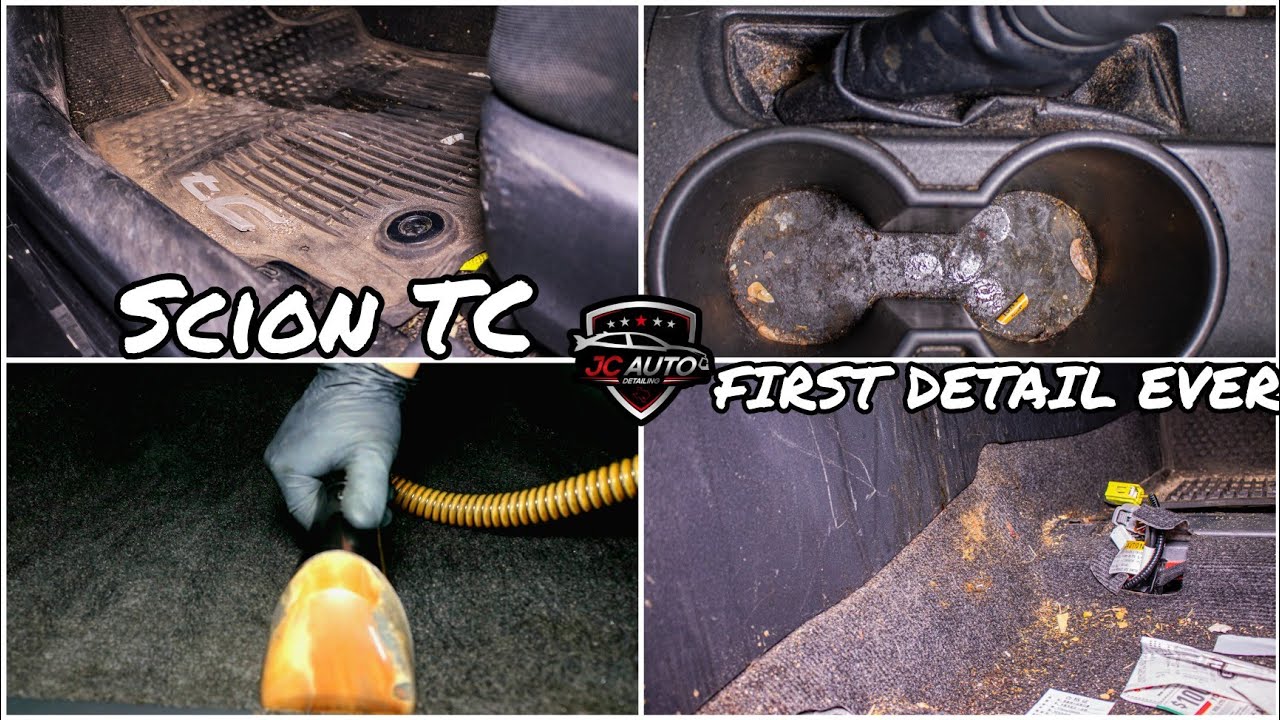 First Detail Ever On A Scion TC | Deep Cleaning A Really DIRTY Car & A Satisfying Transformation!
