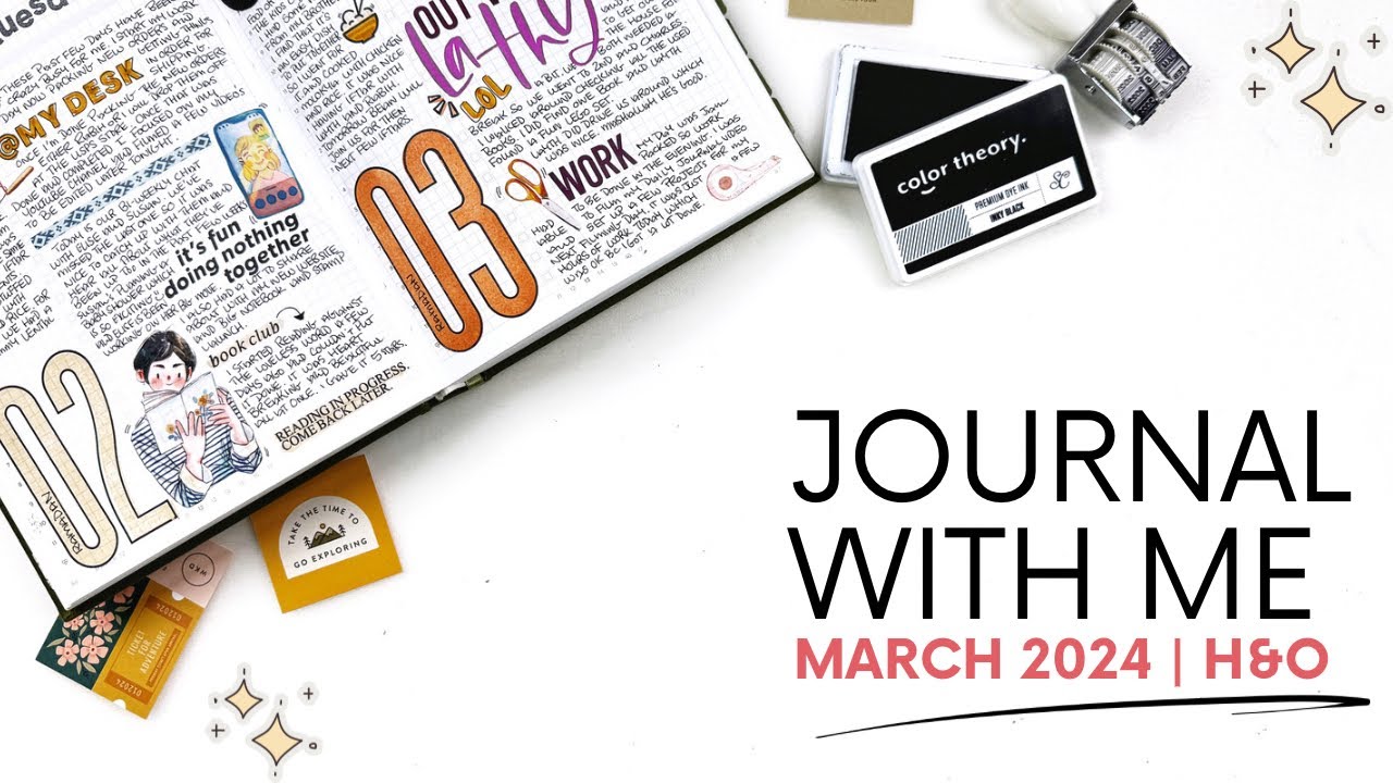 Journal With Me March 2024 | Daily Journal Hemlock & Oak Planner