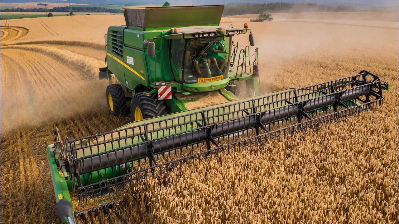 🌾 Žatva 2023 | John Deere 670i | 2x John Deere T660