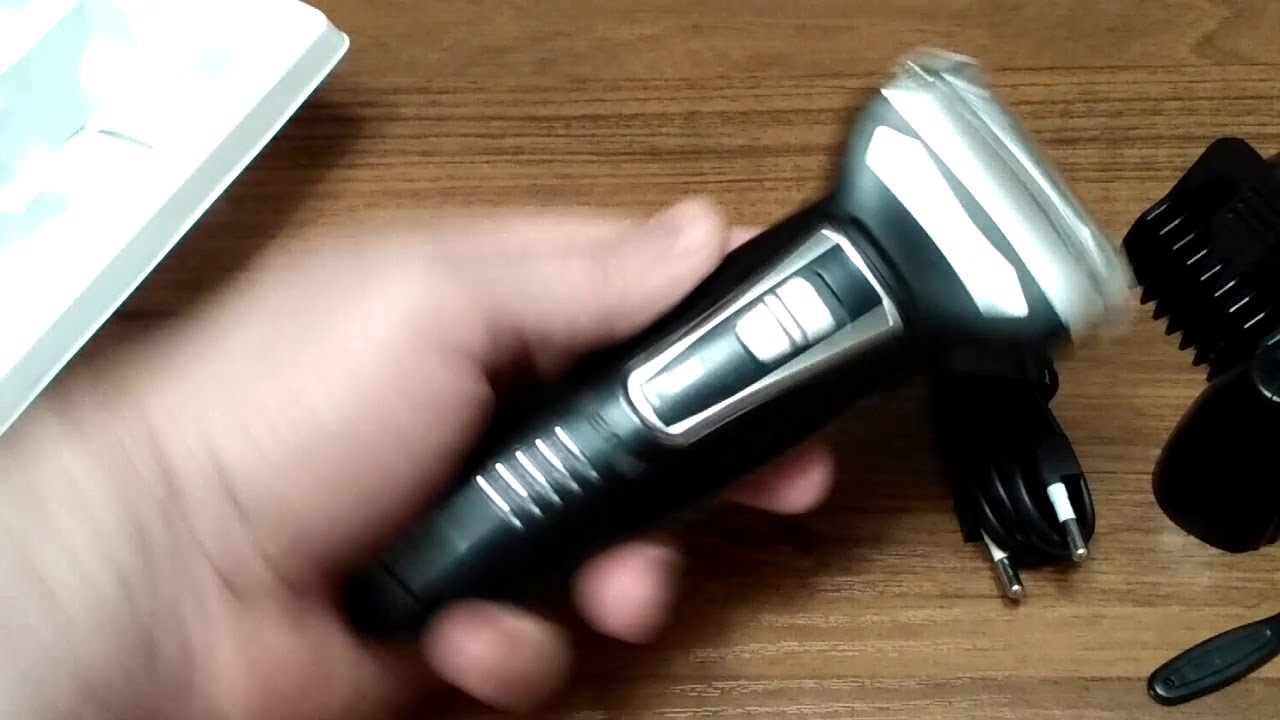 Бритва Kemei KM   6558 с двумя сетками и триммером