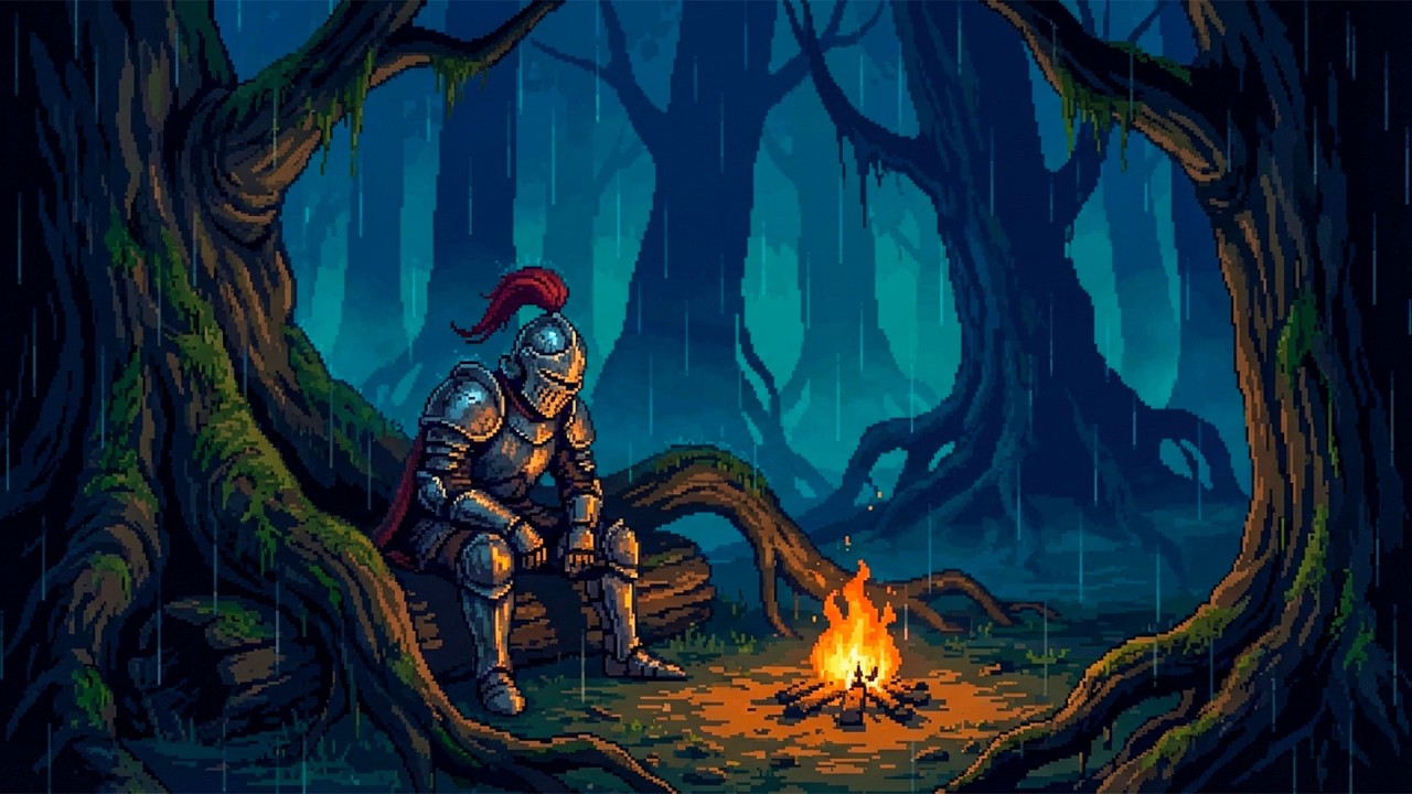 The forest is quiet tonight, traveler… Rest here