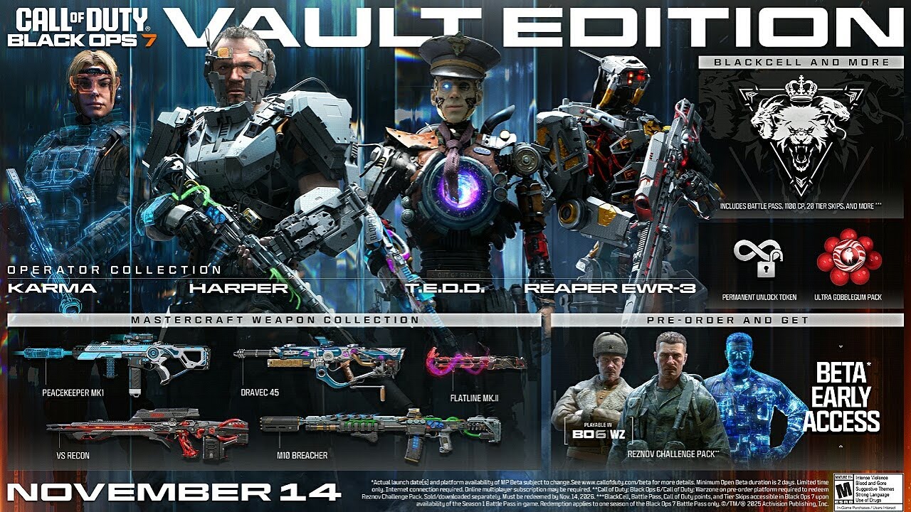 How To Get All New Black Ops 7 Vault Edition & Pre-Order Rewards