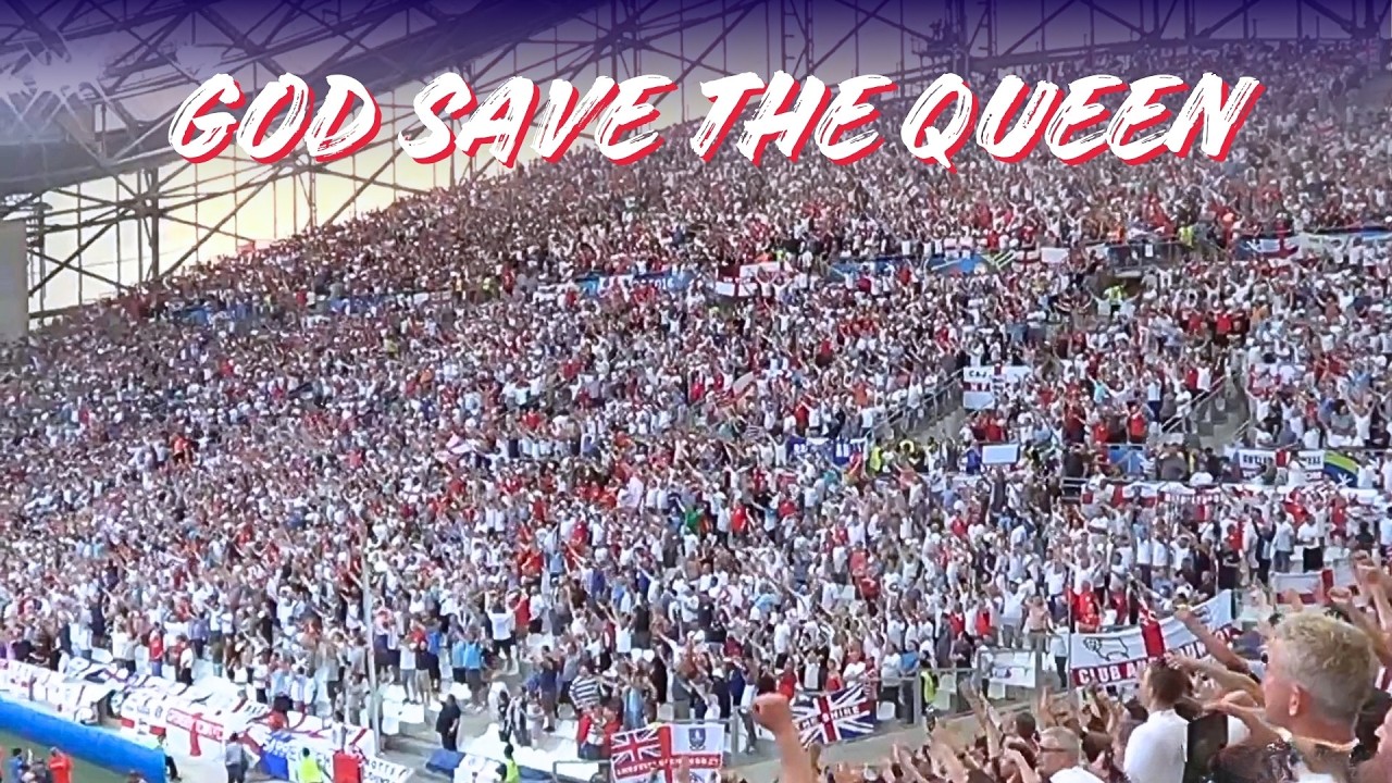 GOD SAVE THE QUEEN: England fans in Marseille
