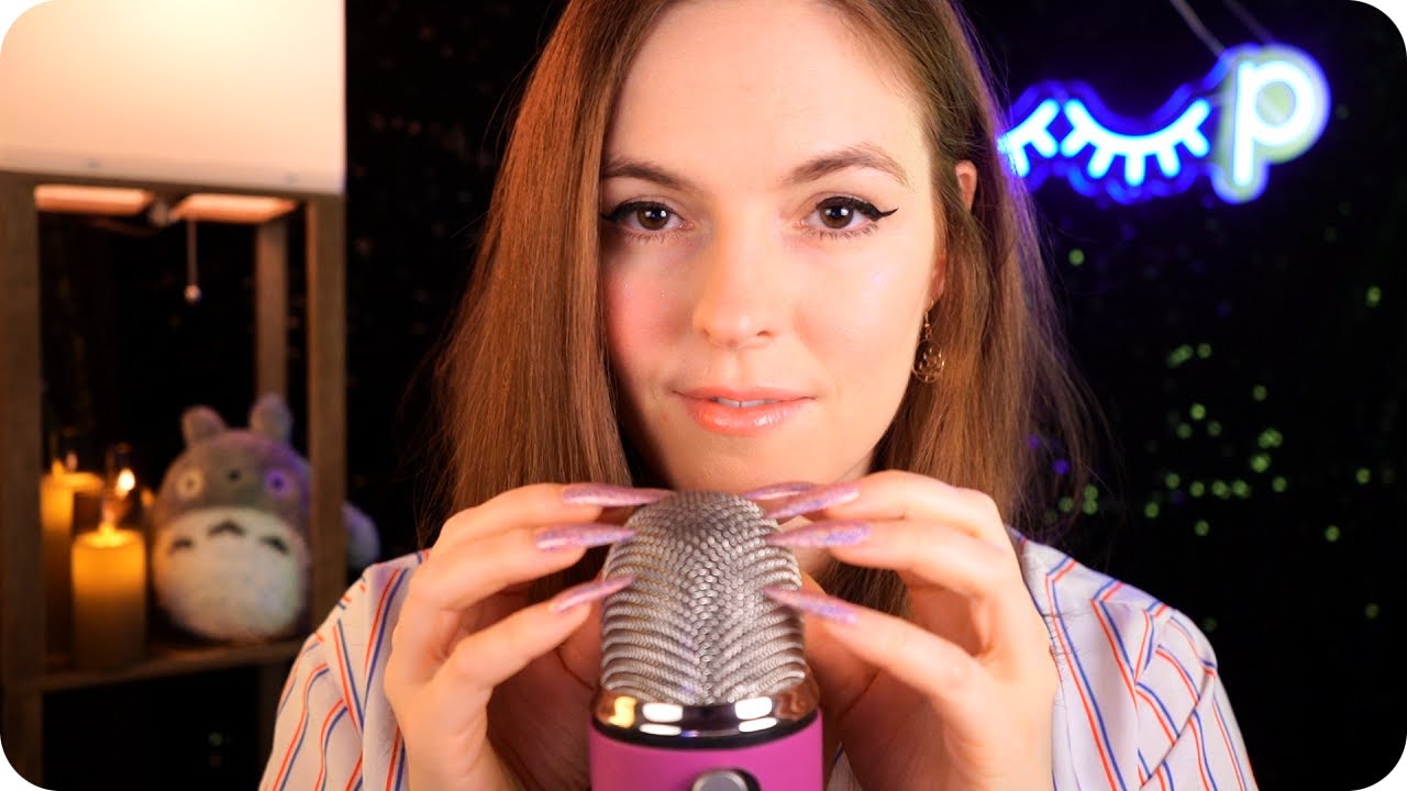 ASMR *Brain Melting* Mic Scratching & Positive Affirmations ❤️🎙️✨