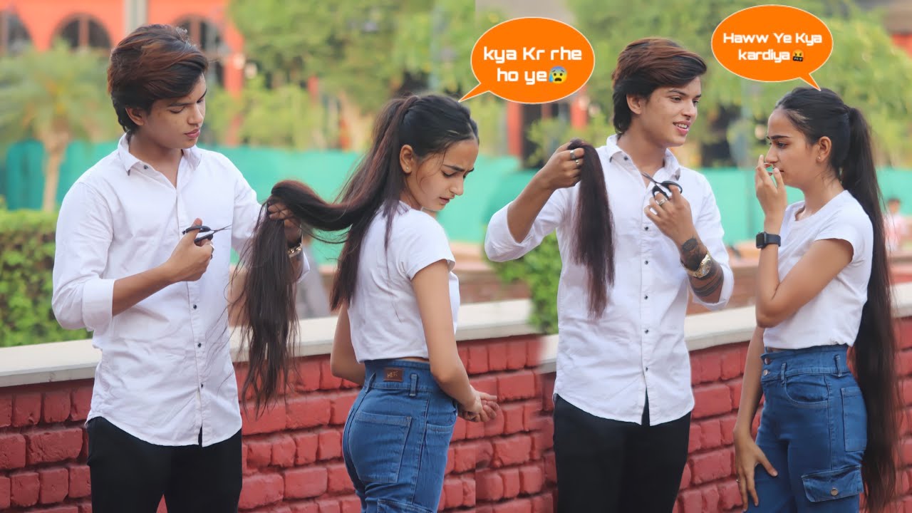 Real Hair Cut Prank On Girlfriend || (Gone Wrong😱) || Shahfaiz World