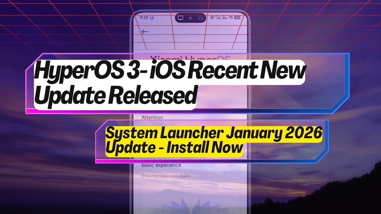 HyperOS 3 iOS Recent UPDATED - Install System Launcher January 2026 Update
