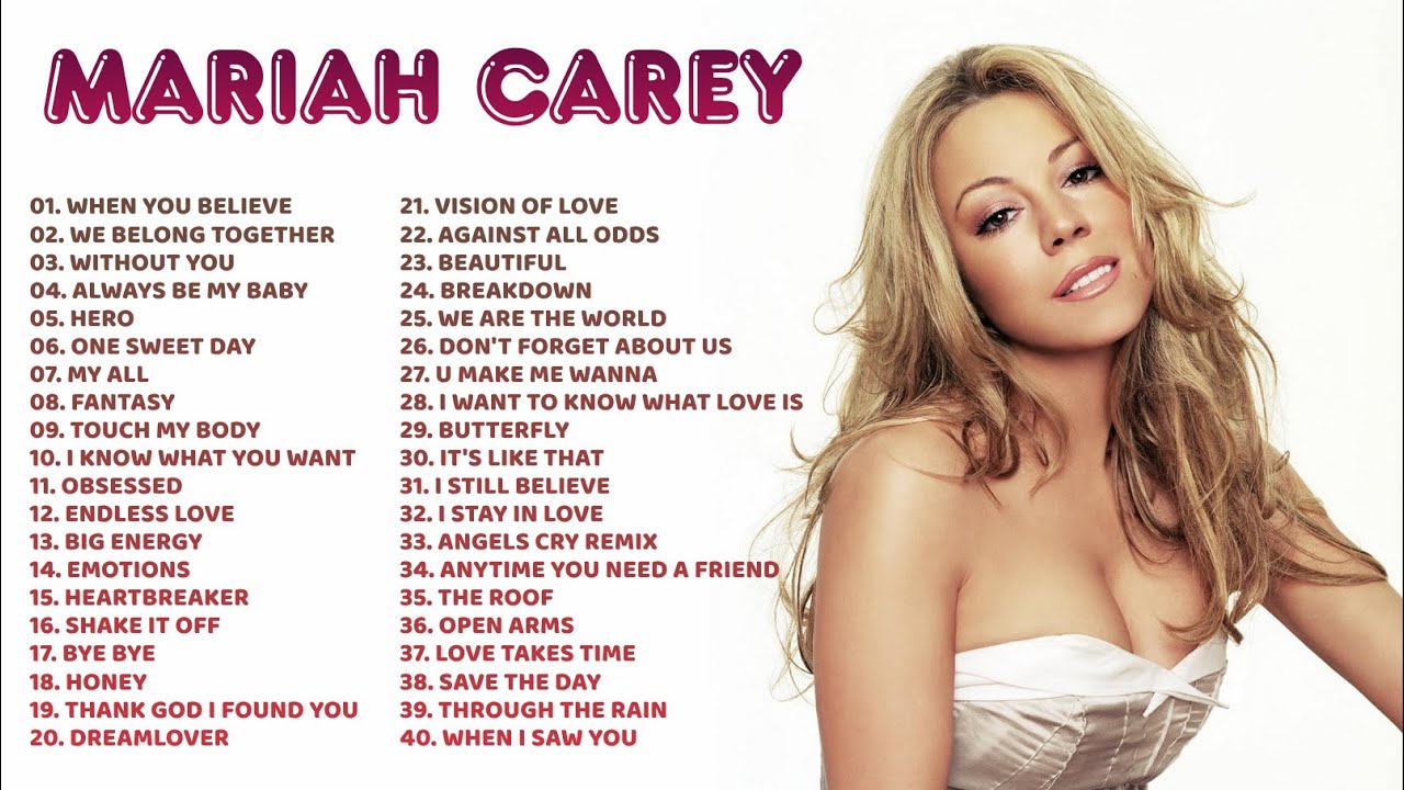 Mariah Carey Best Songs - Greatest Hits Full Album