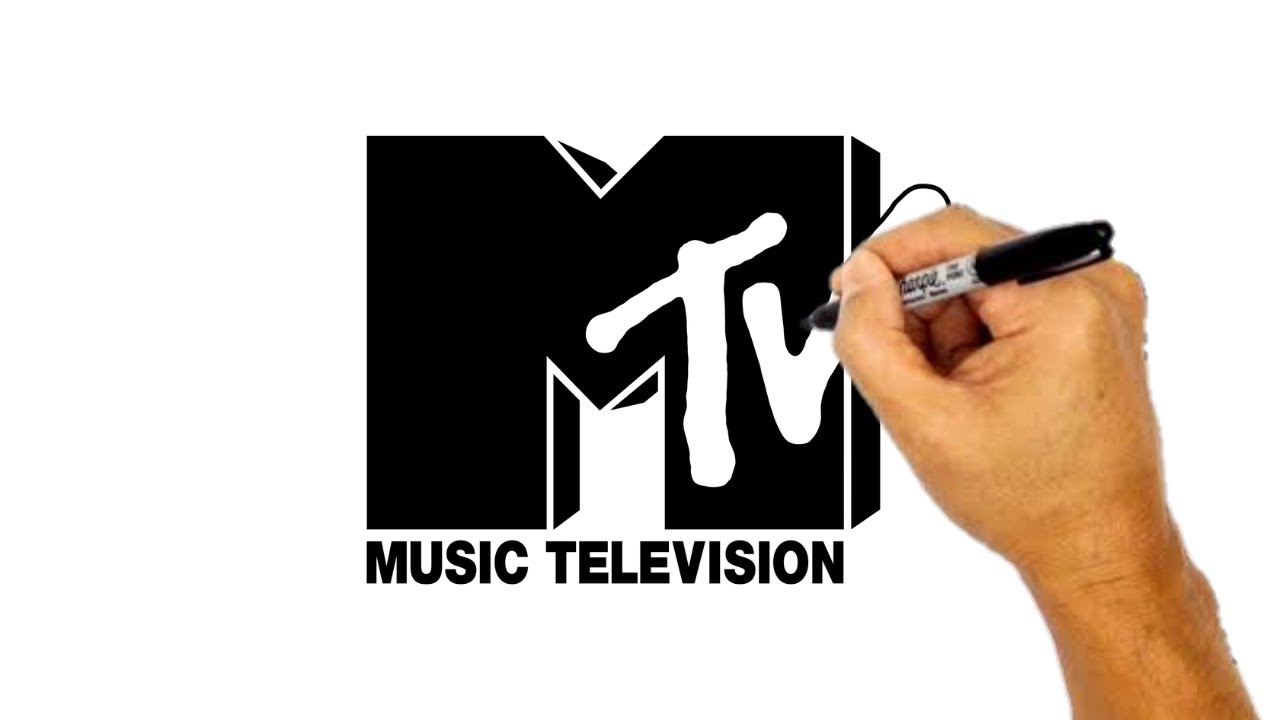 How to draw Mtv logo