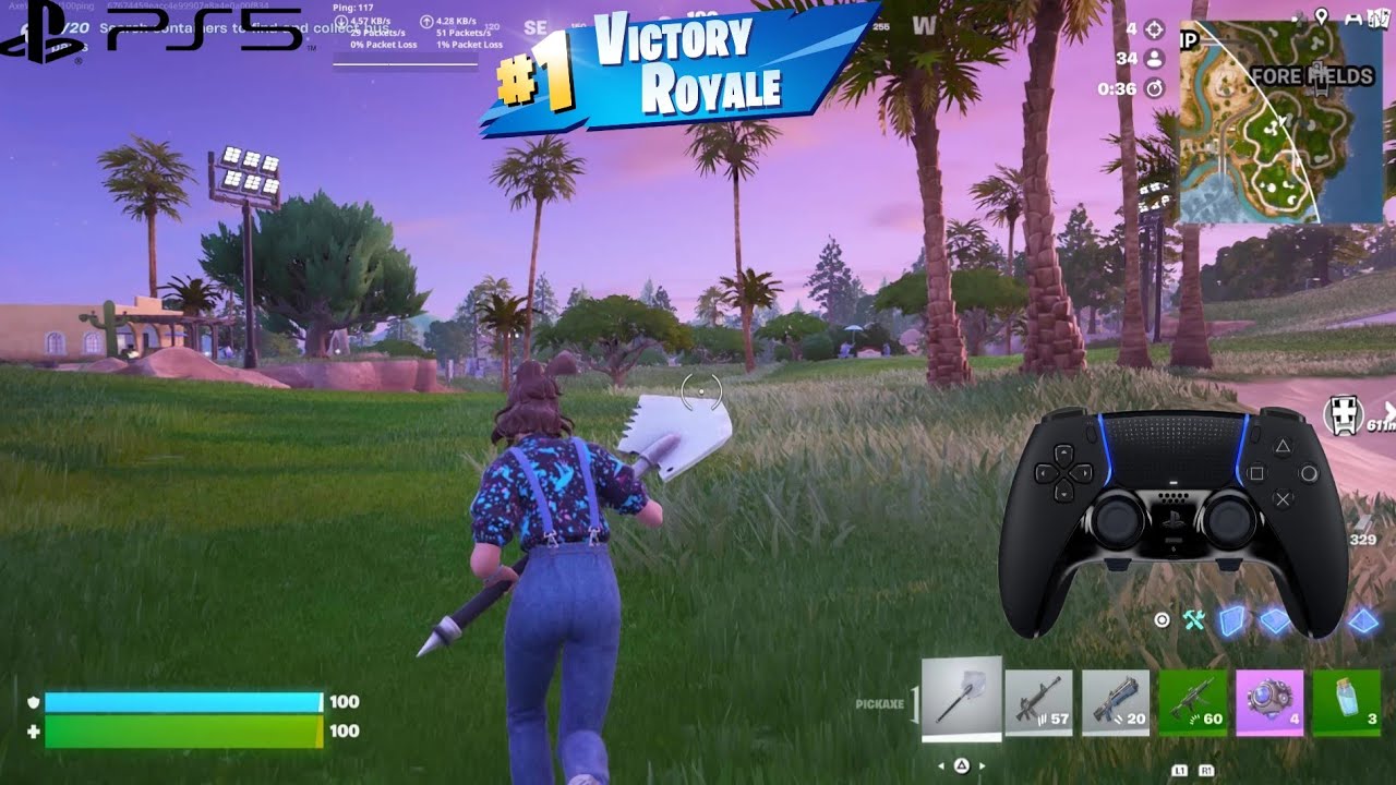 Fortnite Chapter 7 PS5 Gameplay + Best Controller Settings🎮🎯(PS5/Xbox/PC/PS4)