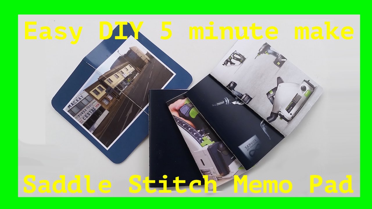 DIY Bookbinding Project | How to make simple saddle stitch Field Notes , Notebooks &pocketbooks