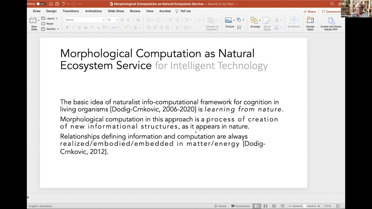 Morphological Computation as Natural Ecosystem Service for Intelligent Technology by Gordana D...