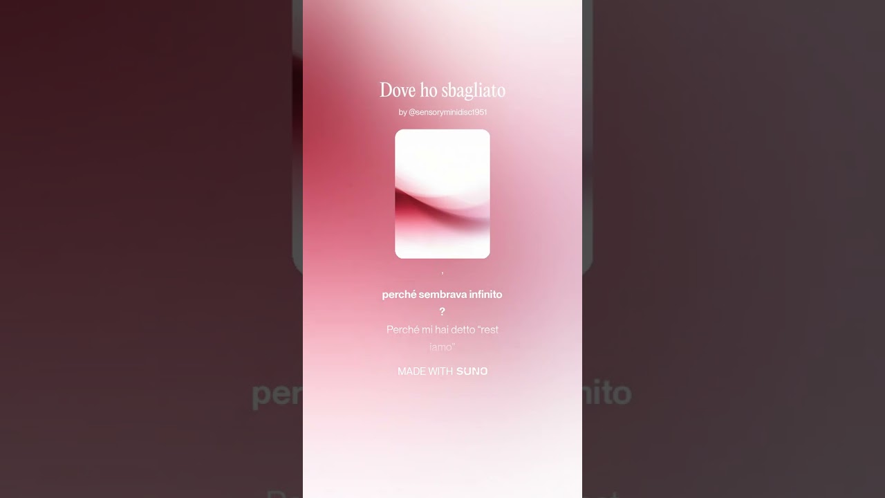 Dove ho sbagliato
