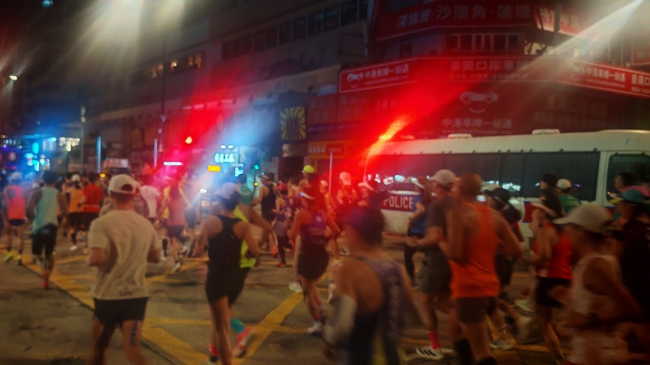 Marathon race 🏃🏃Nathan Road, Tsim Sha Tsui, Kowloon