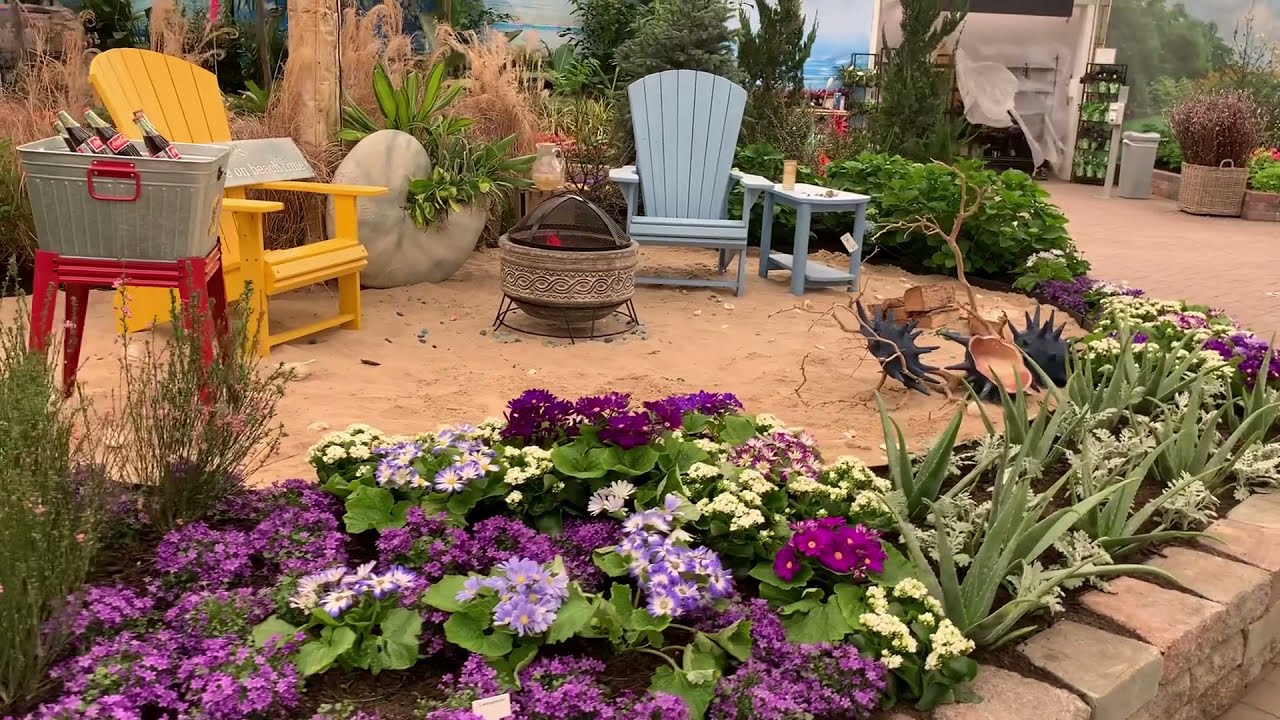 The Seaside Designer Garden at Hicks Nurseries Annual Flower & Garden Show 2021