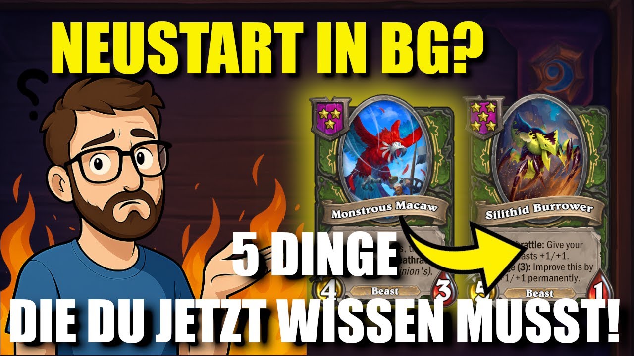 Wenn du Hearthstone BG neu startest &ndash; DAS musst du zuerst verstehen | Anf&auml;nger Guide 2025