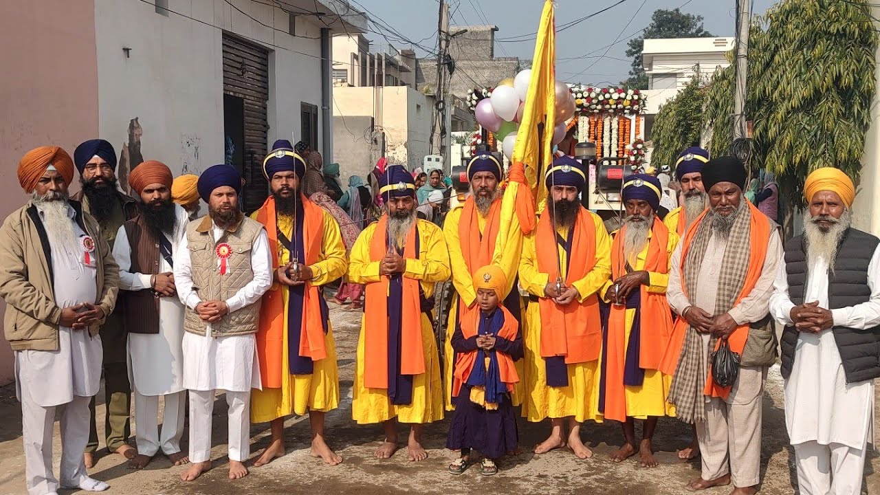ਨਗਰ ਕੀਰਤਨ ਗੁਰੂ ਰਵਿਦਾਸ ਜੀ ਪਿੰਡ ਗਿੱਲ ਲੁਧਿਆਣਾ।