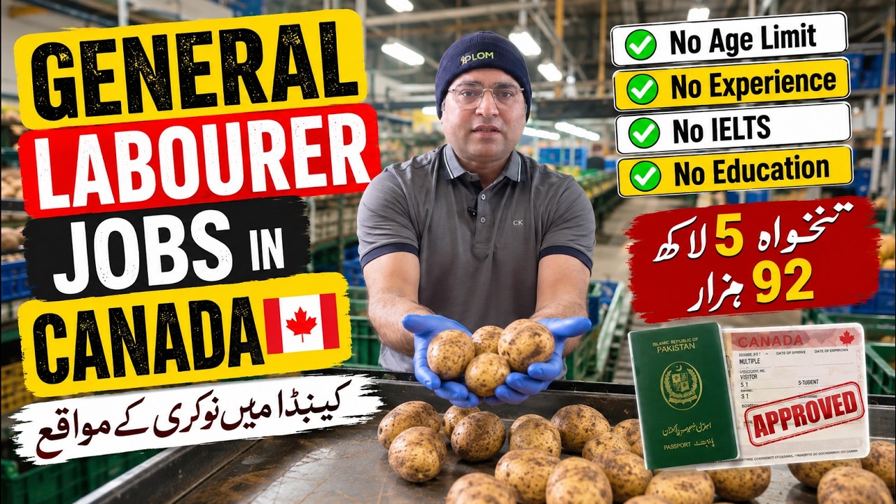 General Labourer Jobs in Canada 2026 in a Potato Processing Factory | No Education, No Experience