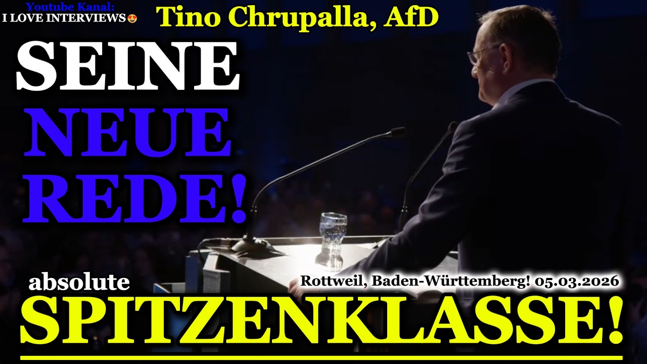 Tino Chrupalla , AfD: EINE WAHNSINNS REDE! 💥Wahlkampf-Finale in Baden-Württemberg! 05.03.2026 😍🙏