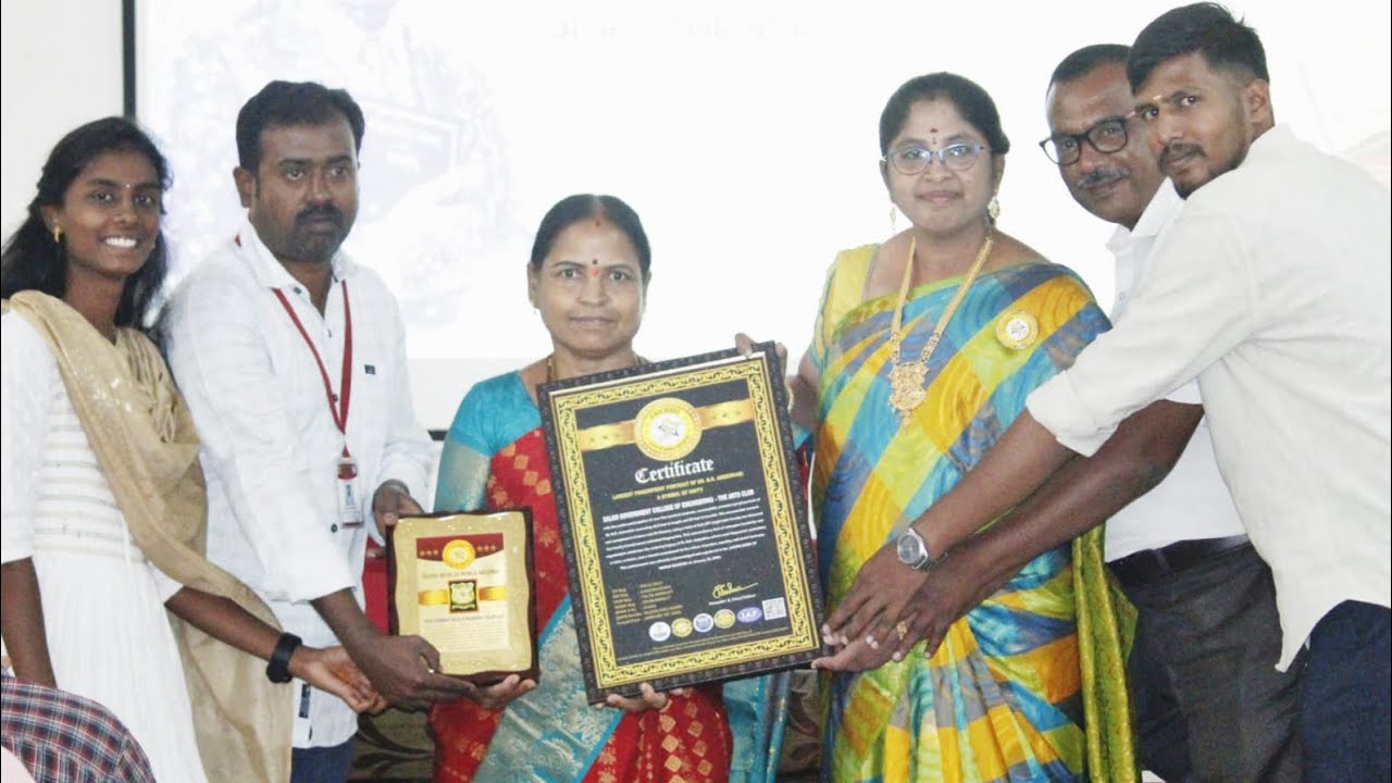 LARGEST FINGERPRINT PORTRAIT OF DR. B.R. AMBEDKAR: A SYMBOL OF UNITY JACKHI BOOK OF WORLD RECORDS 