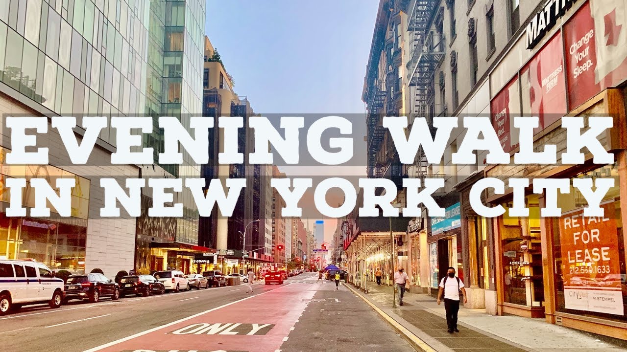 ⁴ᴷ⁶⁰ Walking Around New York City in the Evening | Lexington Avenue Walk