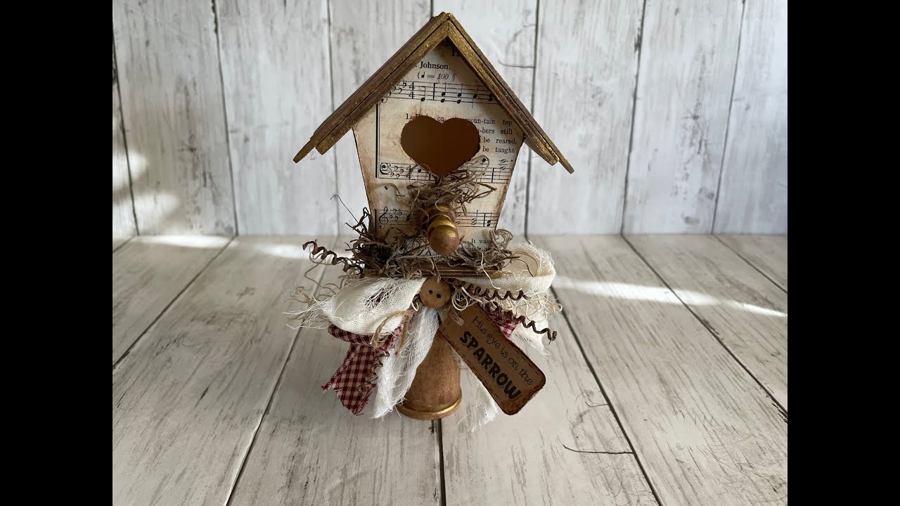 This is a Dollar Tree birdhouse?! Who knew it could turn out so cute!!