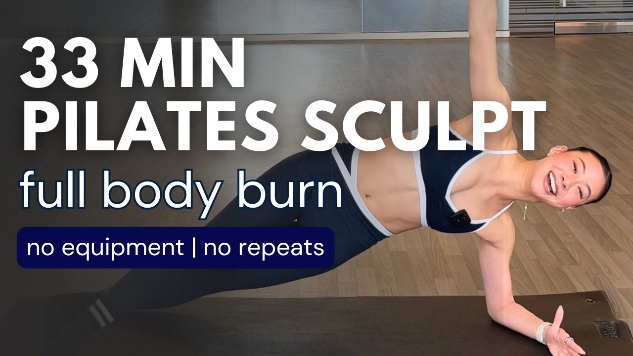 PILATES SCULPT & TONE FULL BODY BURN || Intensywny trening Pilates na macie || BEZ SPRZĘTU || BEZ...