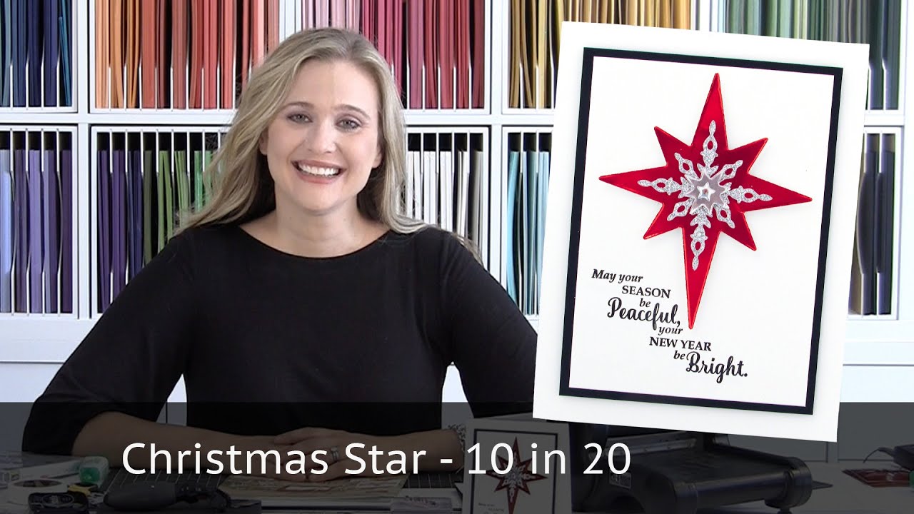 Christmas Star - 10 cards in 20 minutes Video Tutorial