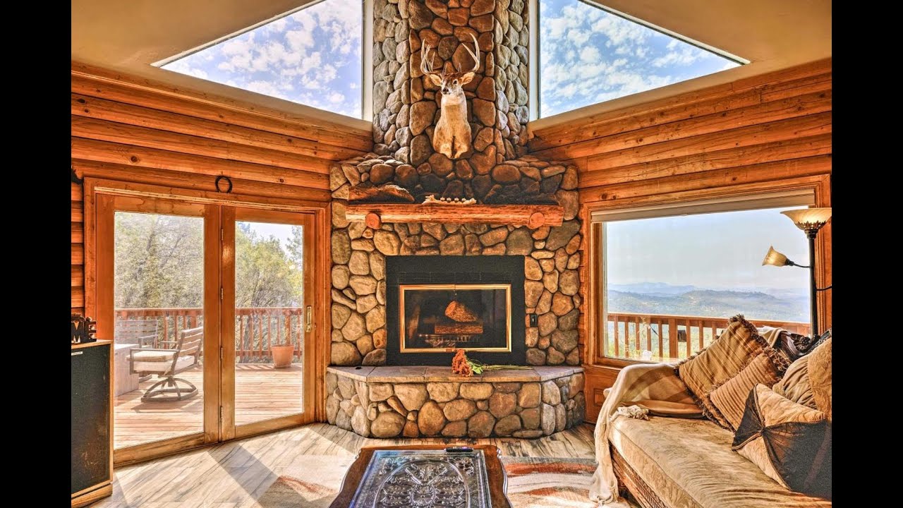 Stunning Log Cabin with Great Views, Firepit, Deck near Twain Hart | Cabins in Sonora