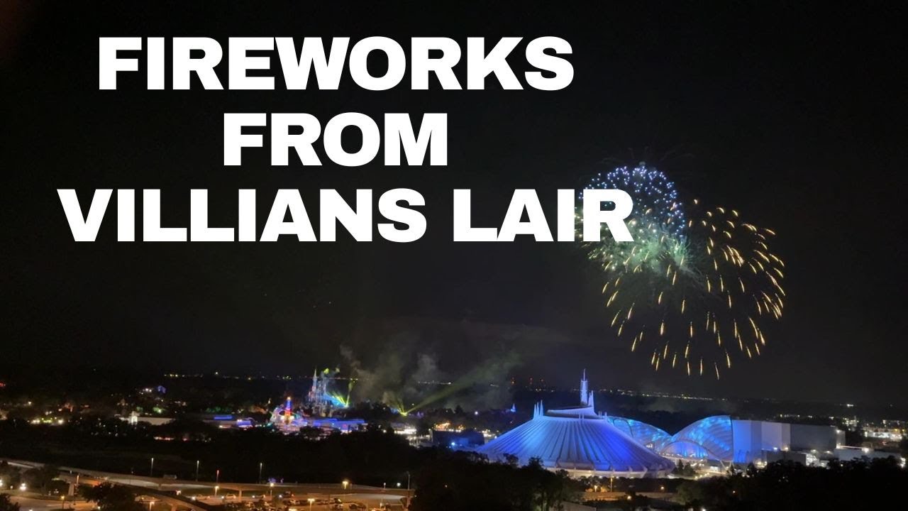 Happily Ever After Firworks from the Villians Lair - Bay Lake Tower DVC Lounge