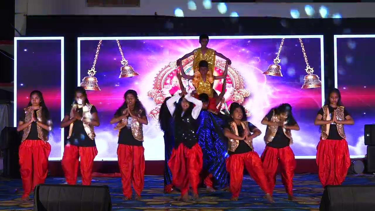WELCOME DANCE BY REMIX DEVOTIONAL SONG  BY SHREE SAI SCHOOL SEDAM STUDENTS