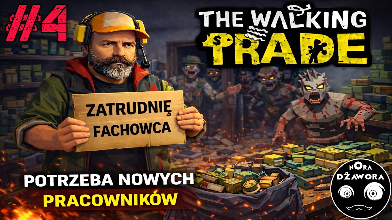THE WALKING TRADE #4 / GAMEPLAY PL / POTRZEBA NOWYCH PRACOWNIKÓW !