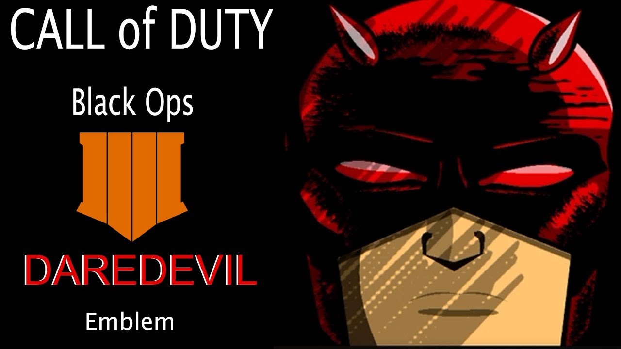 Call of Duty Black Ops 4 Emblem Tutorial Daredevil