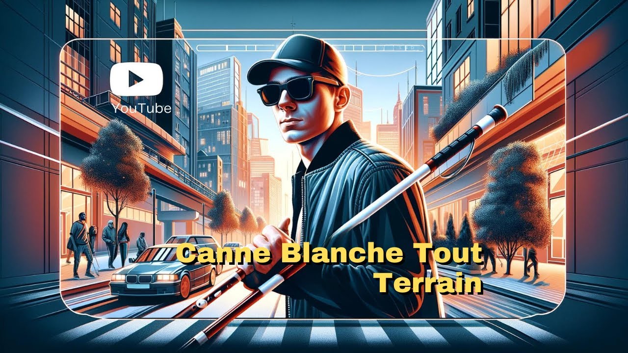 Nouveau Canne Blanche Tout terrain : Une canne blanche pour personne aveugles tout terrain