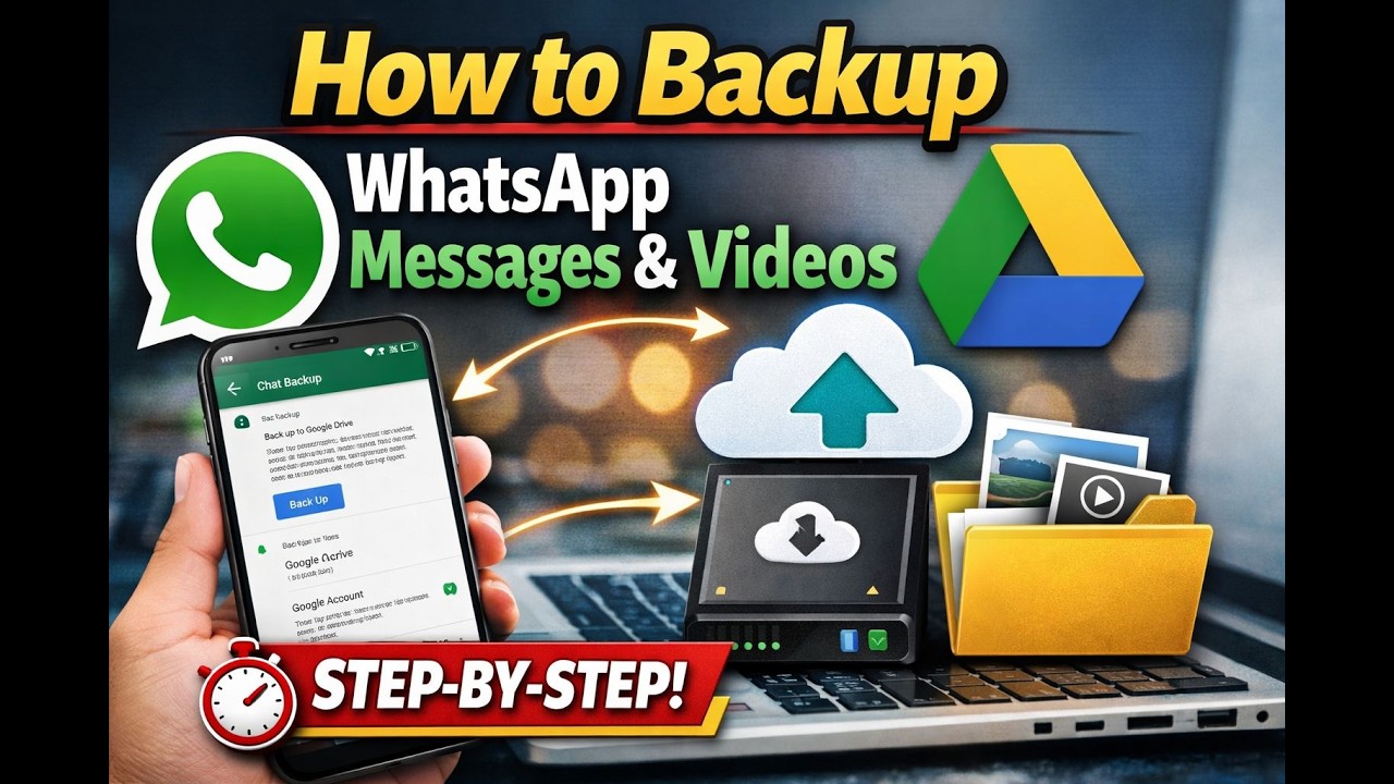 Как создать резервную копию чатов и видео WhatsApp на Android (руководство на 2026 год)