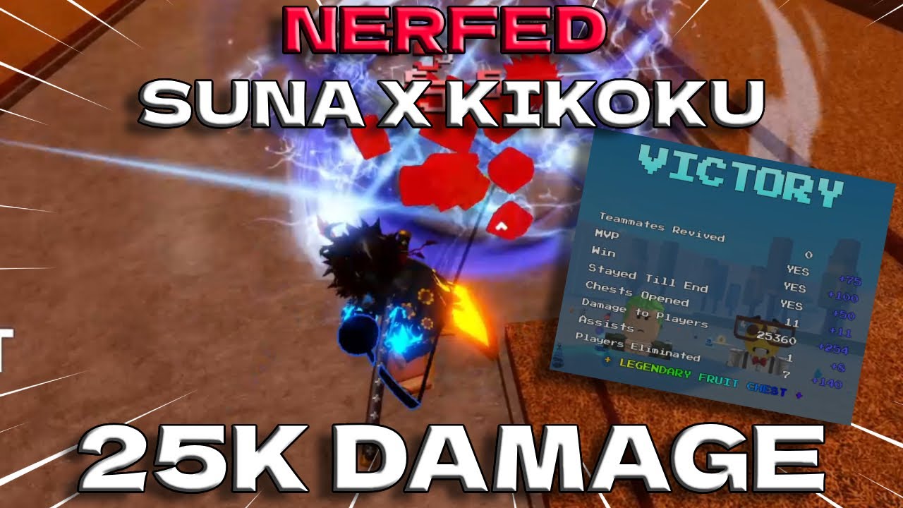 [GPO] 25K DAMAGE WITH NERFED SUNA AND KIKOKU IN BATTLE ROYALE