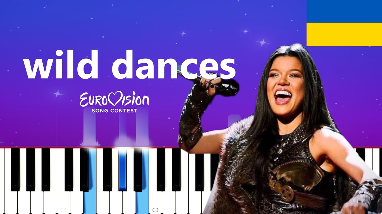 Ruslana - Wild Dances (Ukraine) 2004  (Easy Piano Tutorial)