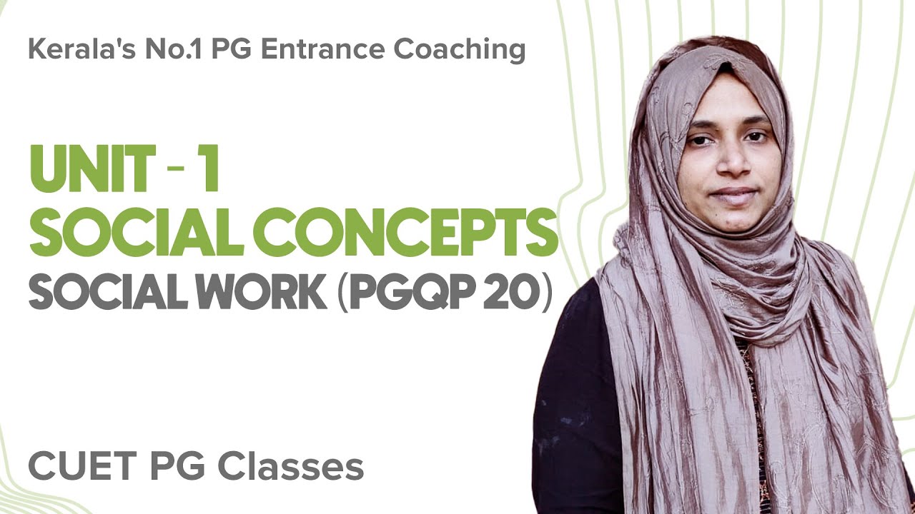 Unit 1 Social Concepts | Social Work HUQP21 | MSW | CUET PG Class | Kerala's #1 CUET PG Coaching