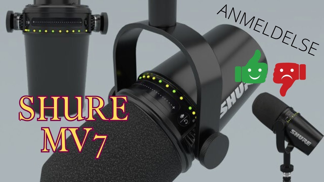 Anmeldelse af Shure MV7 USB af Matzkes world #review