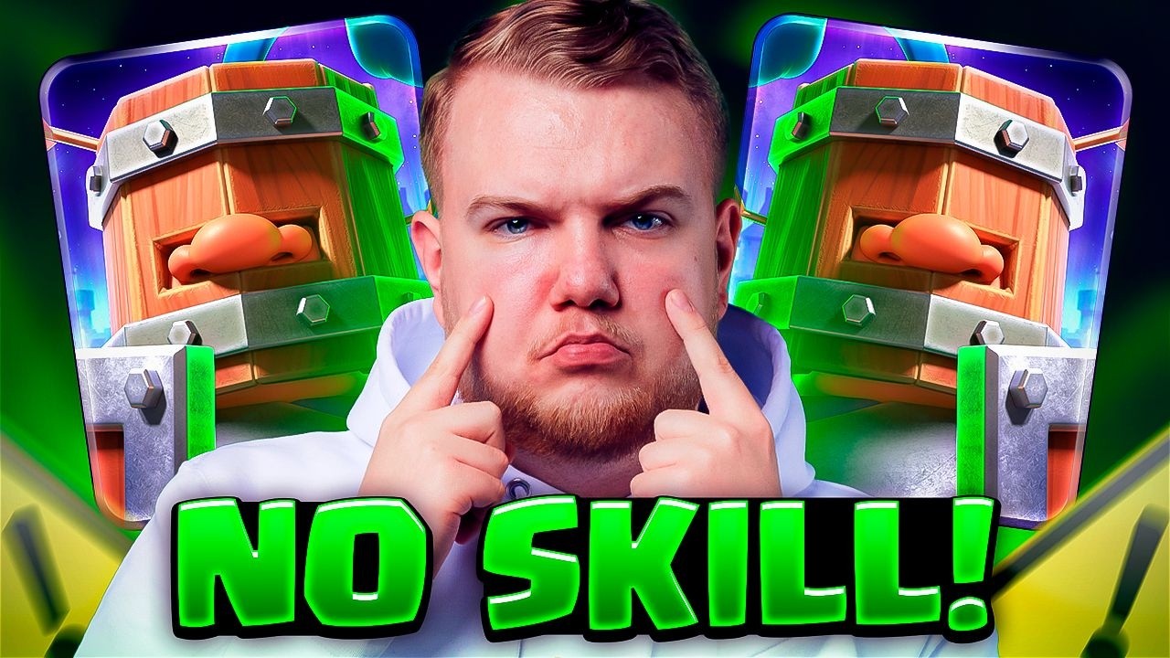 BEST NO SKILL RECRUITS SPAM DECK DOMINATES IN CLASH ROYALE!
