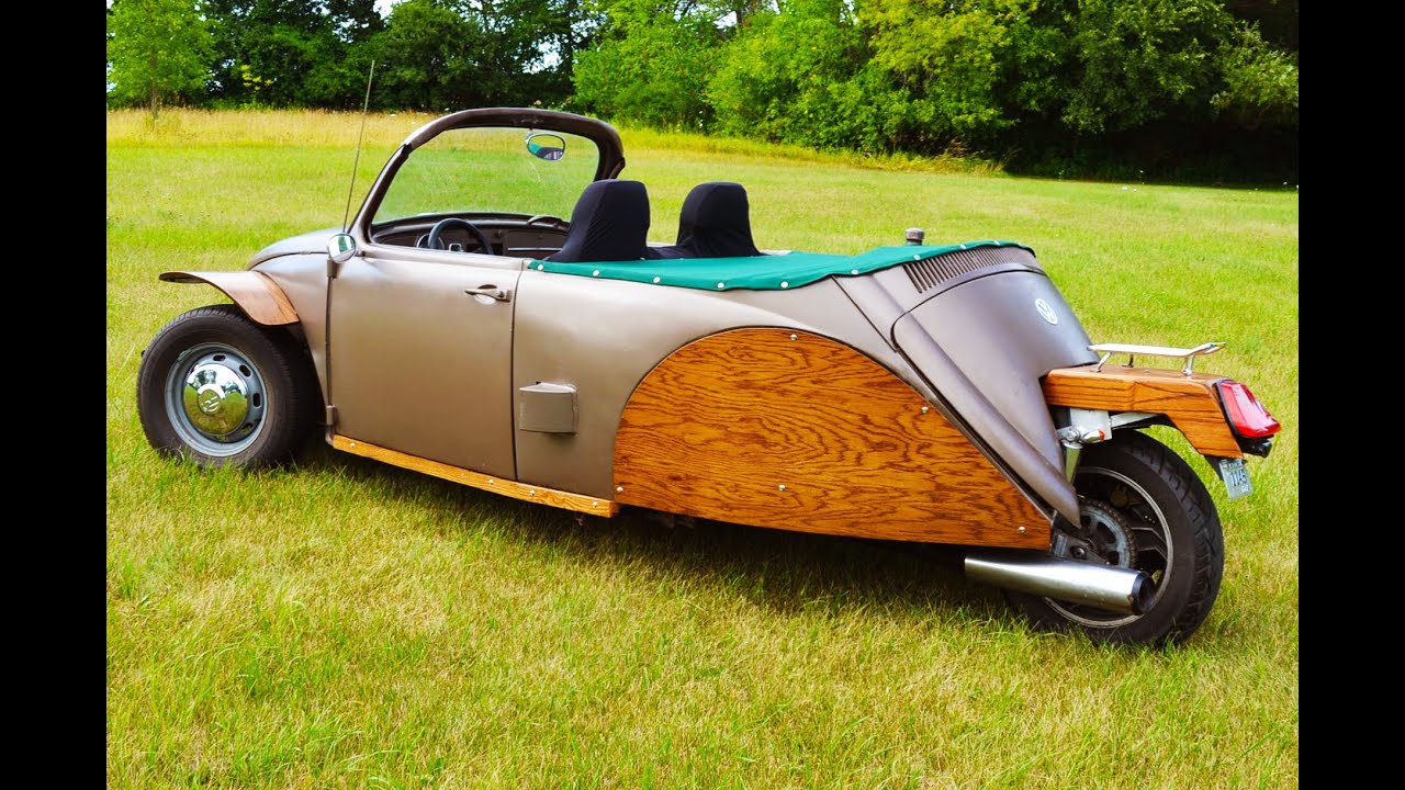 1967 VW Bug Trike with Sport Motorcycle Engine - Sold