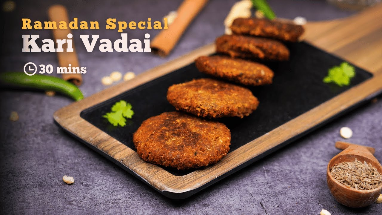Ramzan Special Spicy and Crispy Kari Vadai for Iftar | Kari Vadai | Cookd