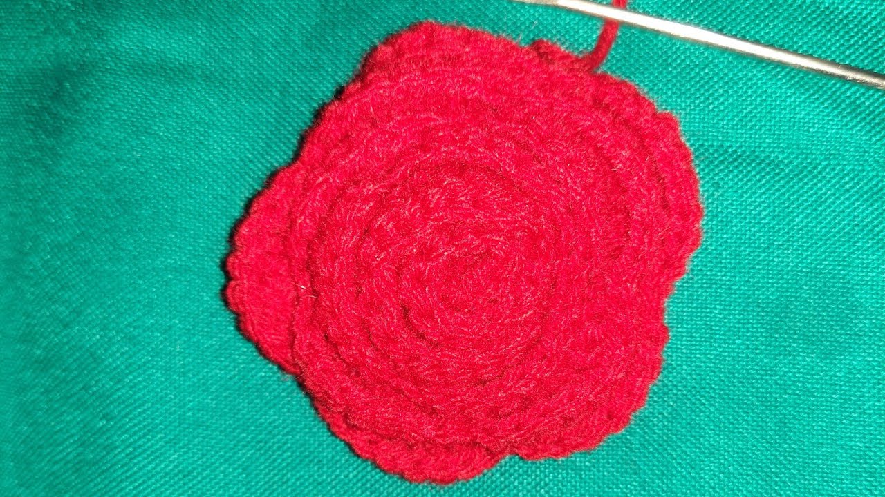 क्रोशिया से बनाए गुलाब का फूल 🌹#crochet Rose Flower tutorial for beginners ! Crosia se Rose 