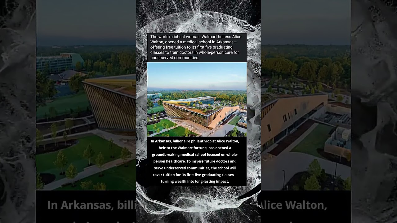 World&rsquo;s Richest Woman Opens Free Medical School | Alice Walton&rsquo;s Billionaire Gift to Healthcare