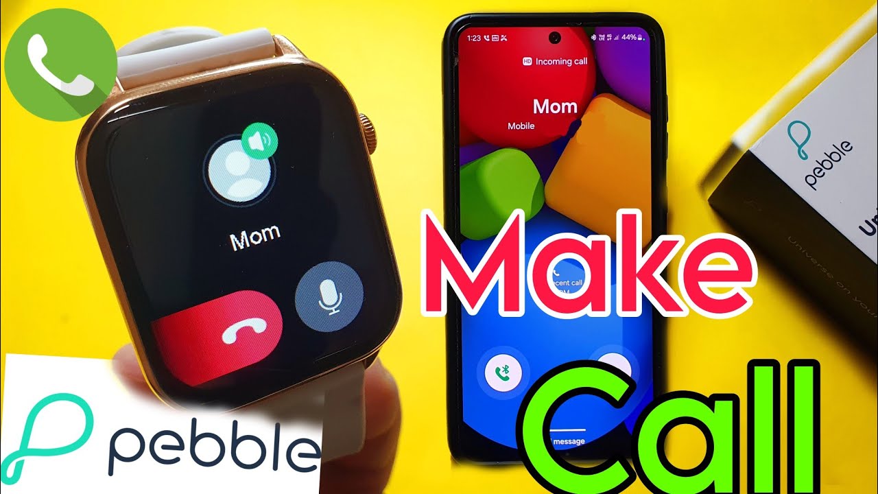 Pebble Smart Watch Calling Setting | Make Call In Pebble Cosmos Ultra Smartwatch | Pebble Watch