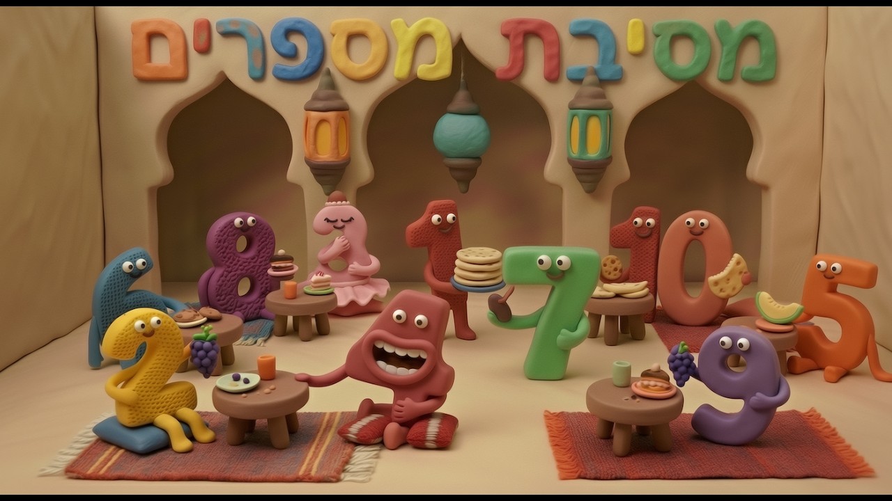 מסיבת מספרים (Mesibat HaMisparim) – שיר ילדים בעברית 🔢🎉 | The DigiDodim 🤖