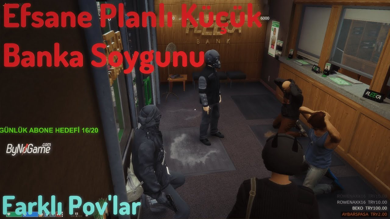 EDRP l FLEECA BANKASI SOYGUNU  Serbest-Serdar-İmkan-Poyraz-Eva-Aytekin 260K $